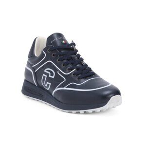 DUCA DEL COSMA Navy/white Men's Made In Portugal Leather Flyer Golf Shoes